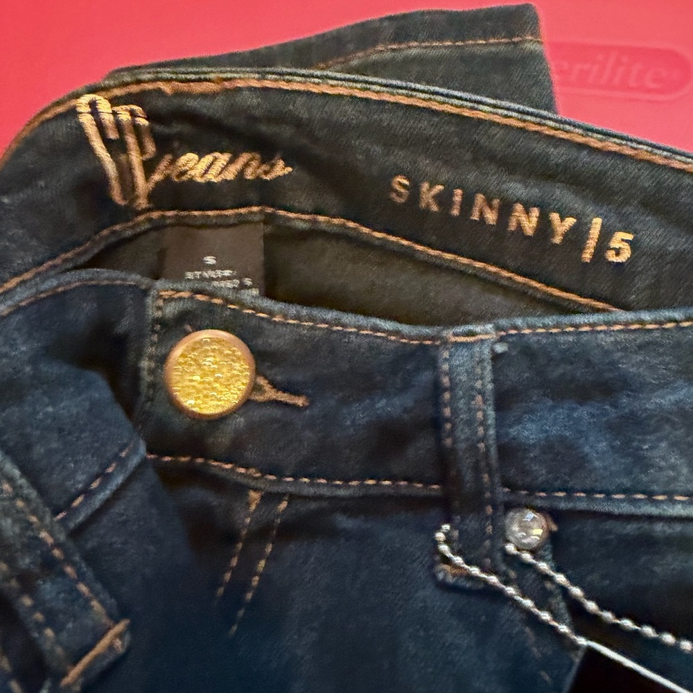 Women's Skinny Jeans - Dark Blue - Picture 4 of 4
